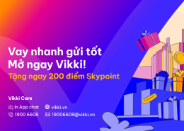 Vay nhanh gửi tốt cùng Ngân hàng Số Vikki